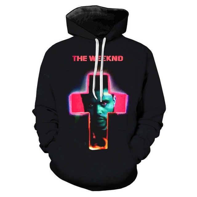Rapper The Weeknd 3D Print Casual Hoodie