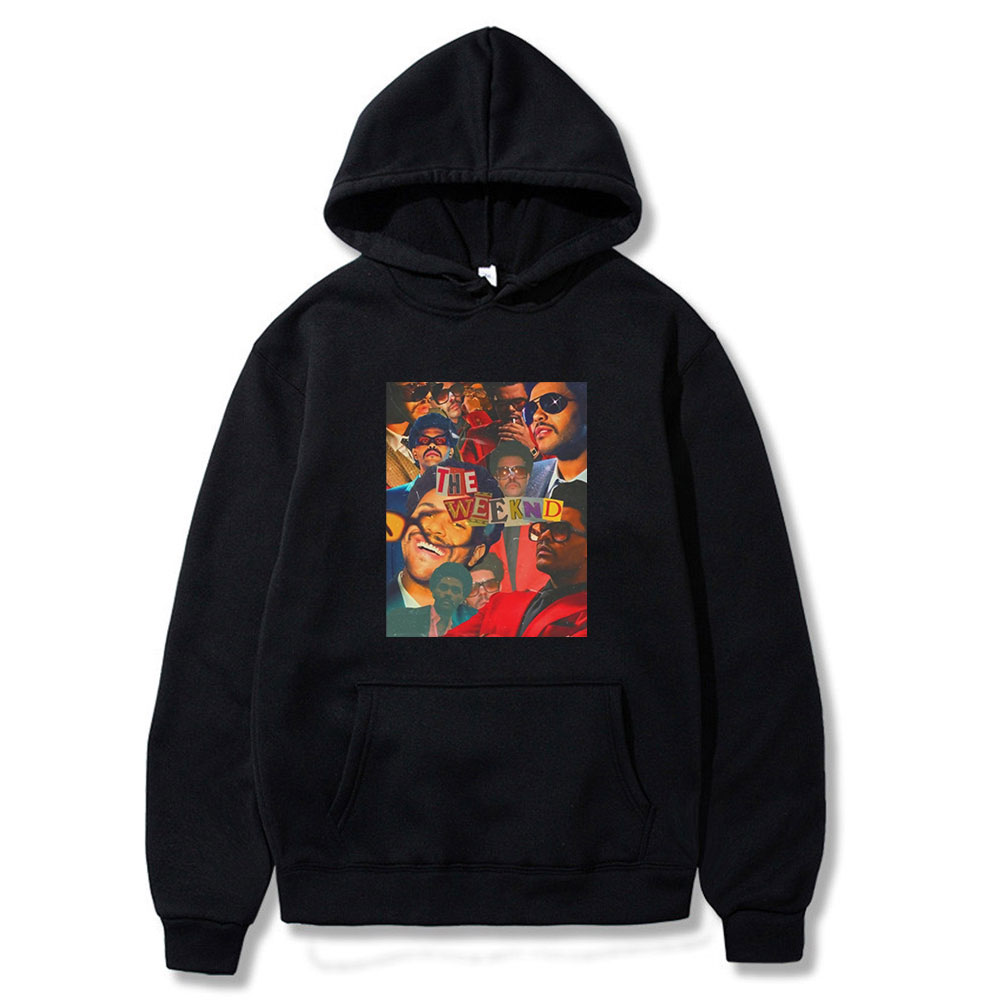 New Vintage The Weeknd Collage Graphic Style Hoodie