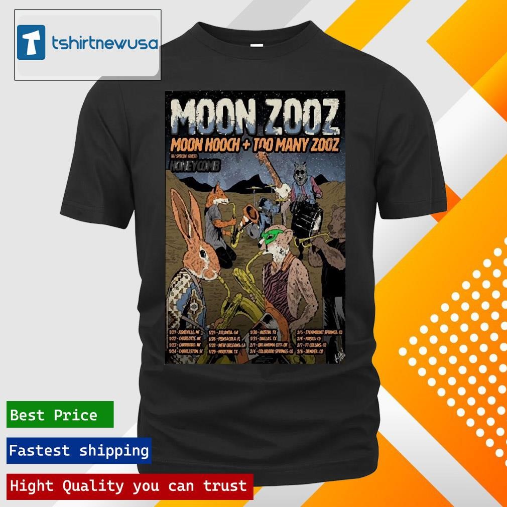 New Best Moon Hooch & Too Many Zooz Moon Zooz Tour 2025 Poster T Shirt And Tee
