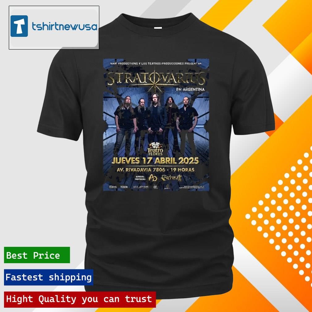 New Official Stratovarius En Argentina Tour 2025 T-Shirt