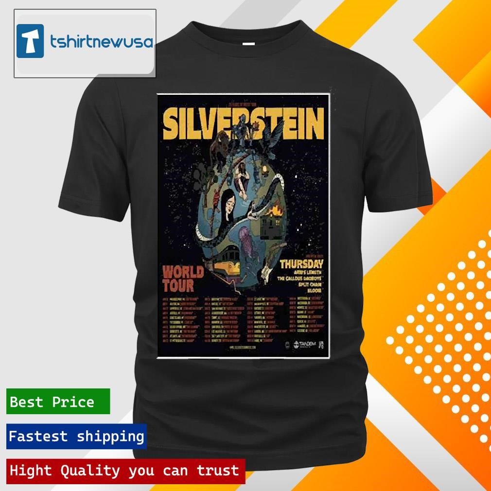 New Original Silverstein 25 Year Of Noise World Tour 2025 Poster Shirts