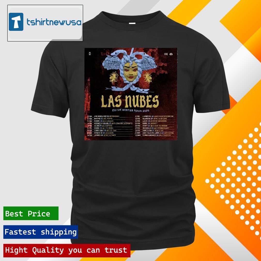 Official Las Nubes Eu Uk Winter Tour 2025 T-Shirt