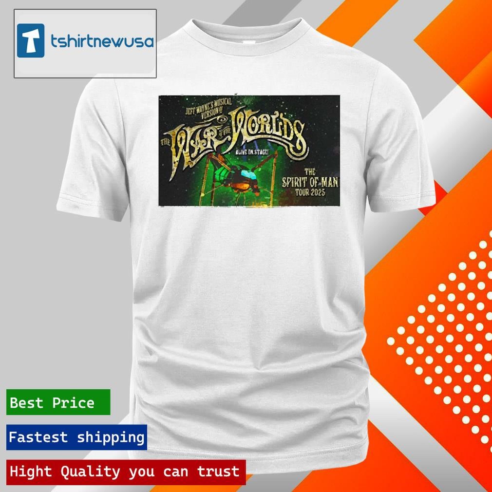 New Best The War Of The Worlds The Spirit Of Man Tour 2025 Poster T-Shirt
