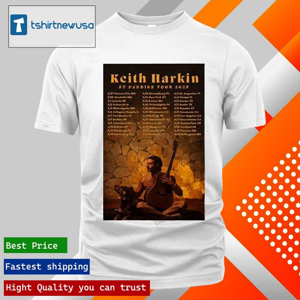 New Funny Keith Harkin St Paddies Tour 2025 Poster Shirts