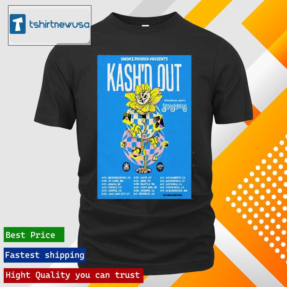 Official Kashd Out March April Tour 2025 Poster Shirts