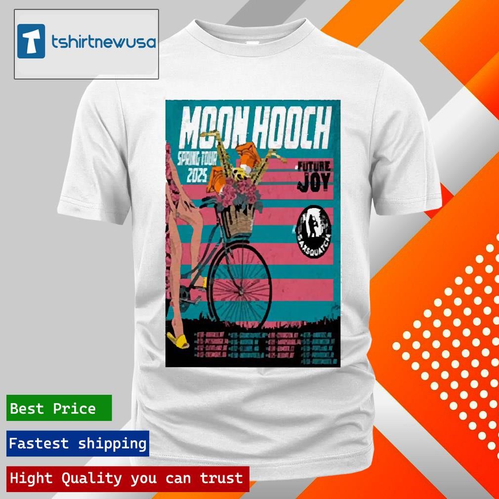 New Official Moon Hooch Spring Tour 2025 T-Shirt