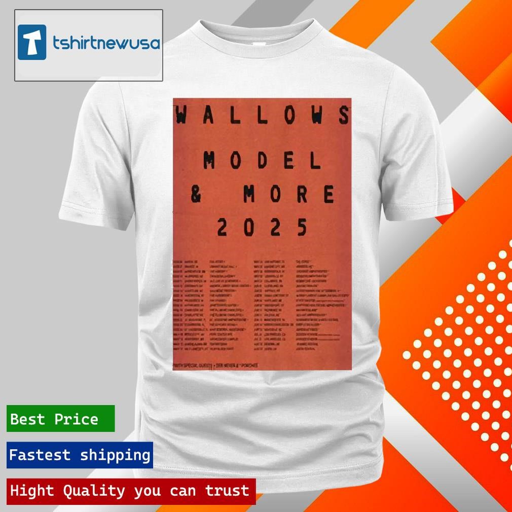 New Original Wallows Model More Tour 2025 Event Shirts