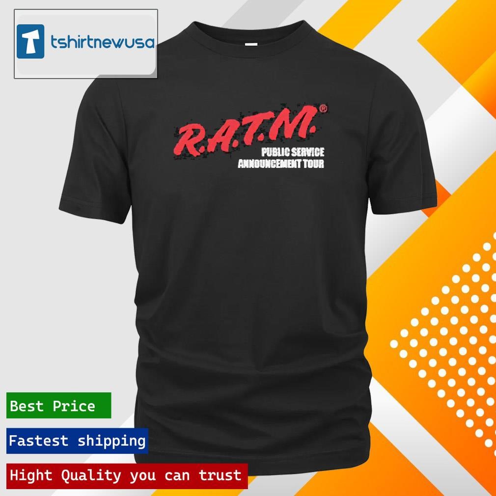 New Top Rage Against The Machine Ratm Public Service Announcement Psa Tour 2025 Shirts
