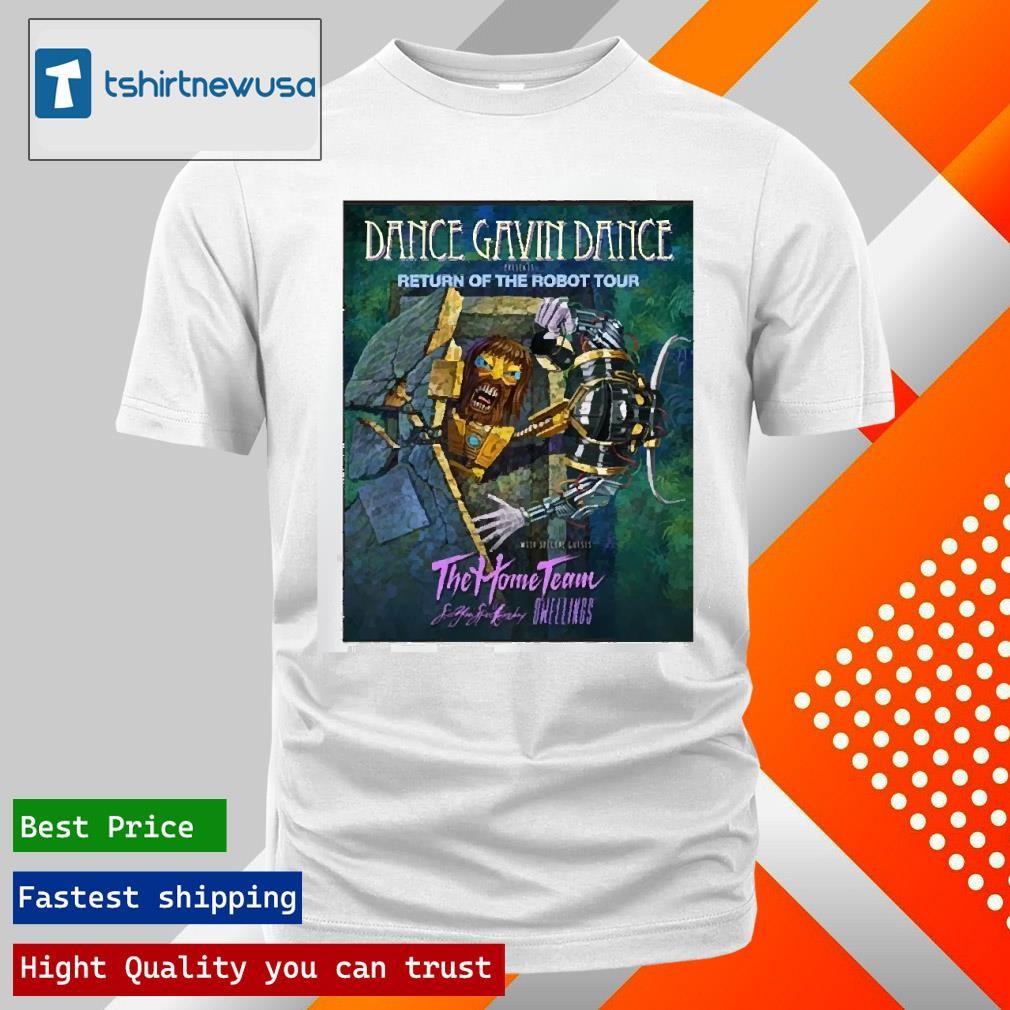 Premium Dance Gavin Dance Launching Return Of The Robot North American Tour 2025 T Shirt