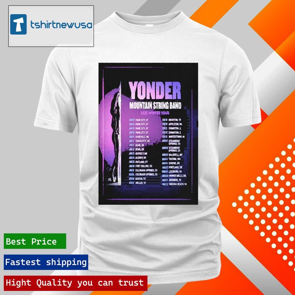 New Official Yonder Mountain String Band Winter Tour 2025 Shirts