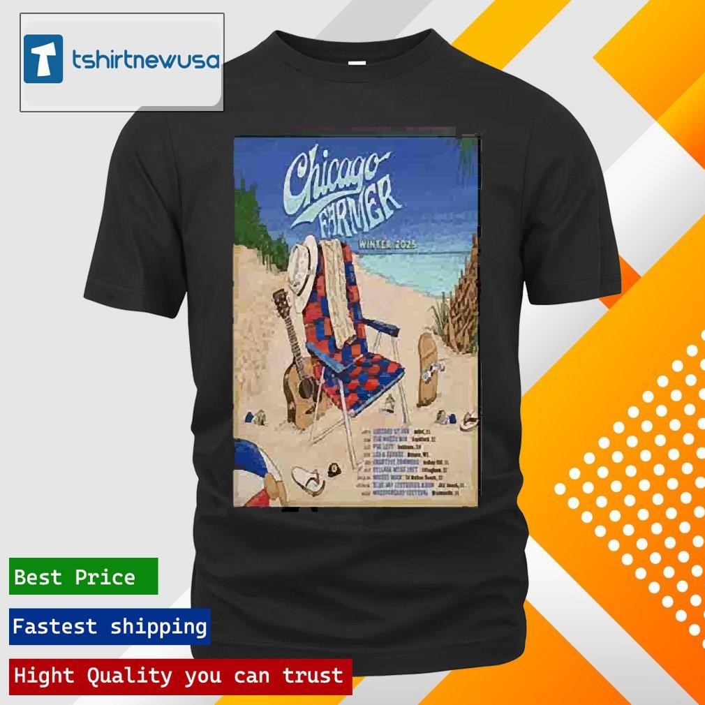 Official Chicago Farmer Winter Tour 2025 Poster T Shirts