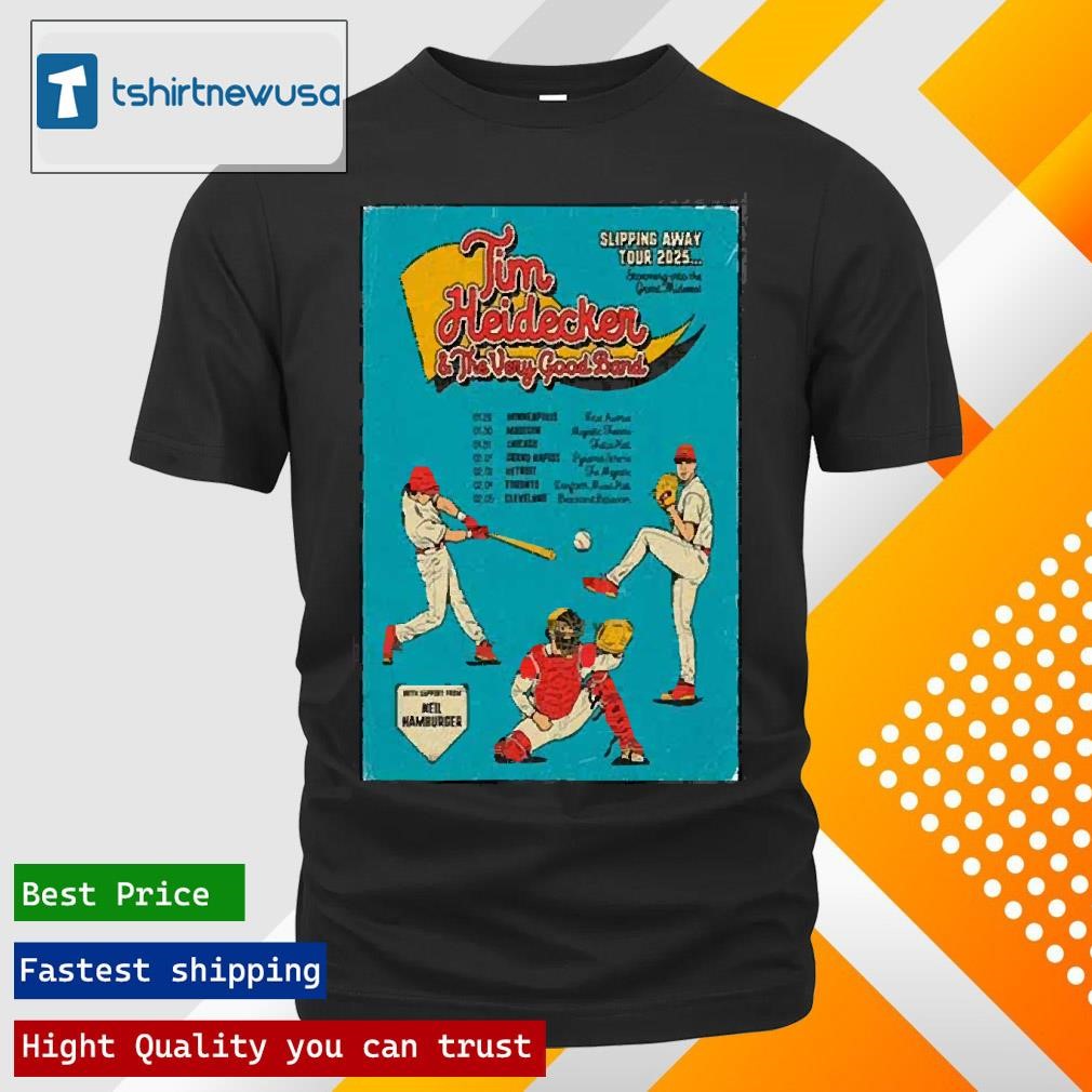 New Top Tim Heidecker Slipping Away Tour 2025 Poster T Shirts