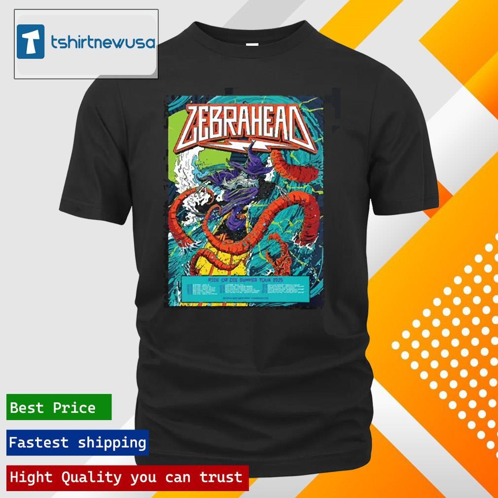 New Premium Zebrahead Ride Or Die Summer Tour 2025 Tour Date Schedule List Surfing Witch Vesus Kraken Artwork Unisex T Shirts