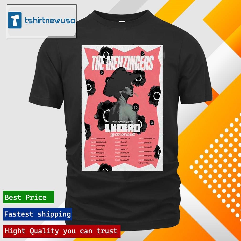 Funny The Menzingers W Lucero And Queen Of Jeans Tour 2025 Poster T Shirts