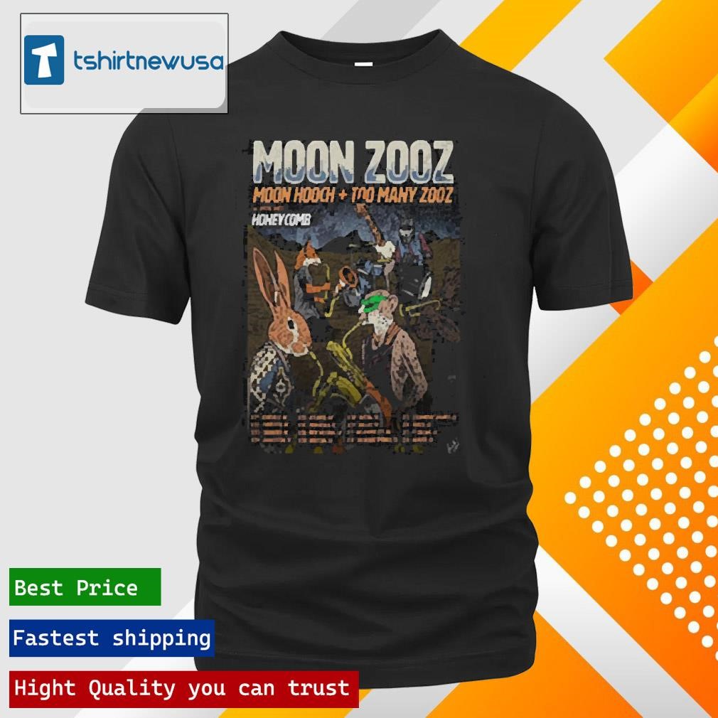 New Original Moon Hooch & Too Many Zooz Moon Zooz Tour 2025 Poster T Shirt