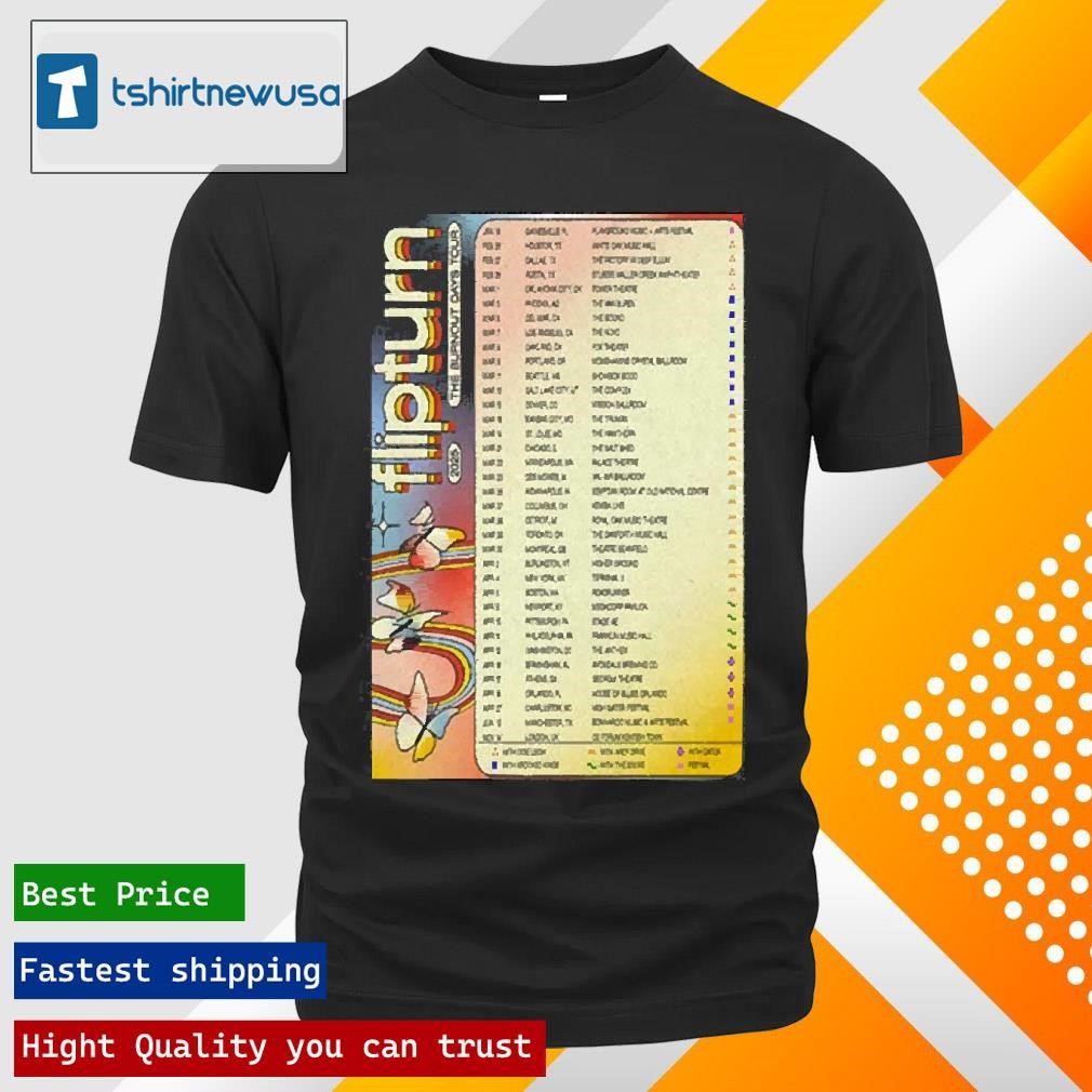 Best Show Flipturn Mar Apr The Burnout Days Tour Poster 2025 Shirts