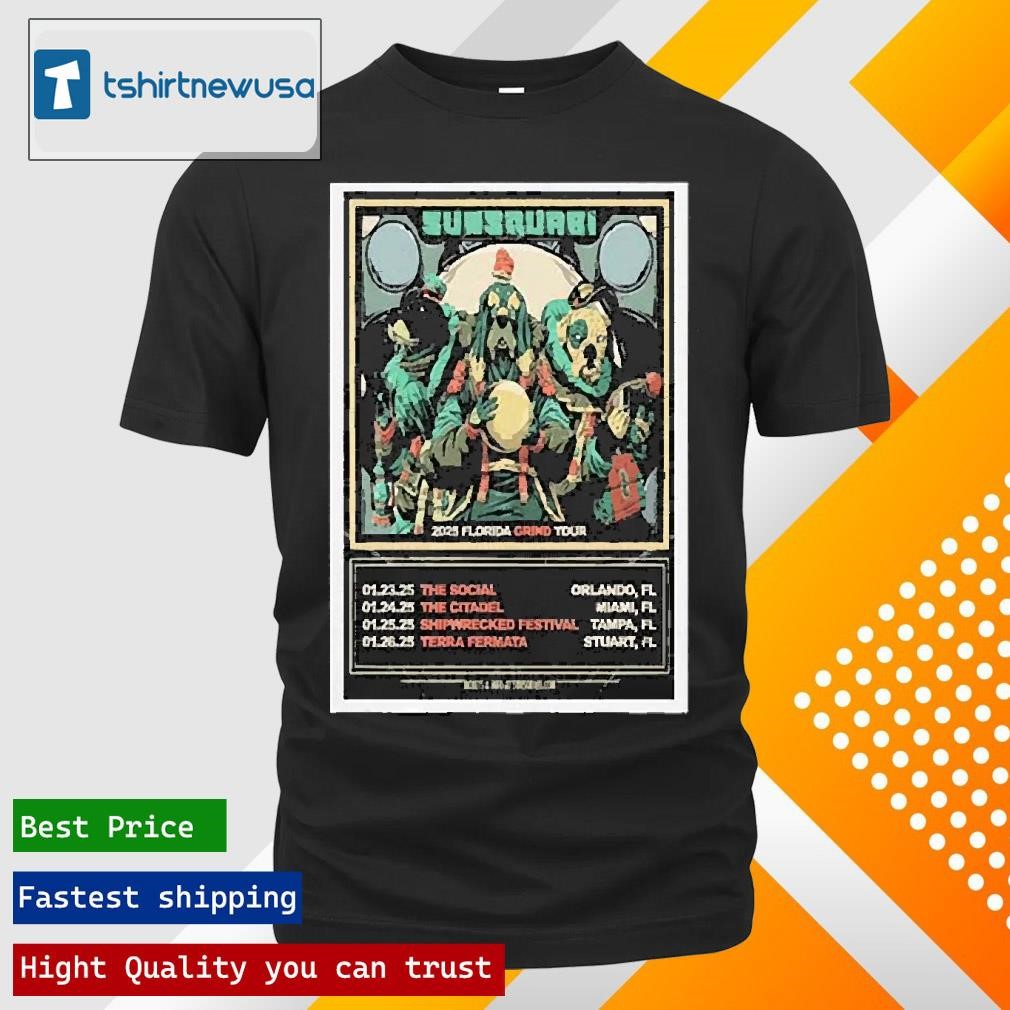 New Funny Nice Sunsquari Florida Grind 2025 Florida Grind Tour Shirts