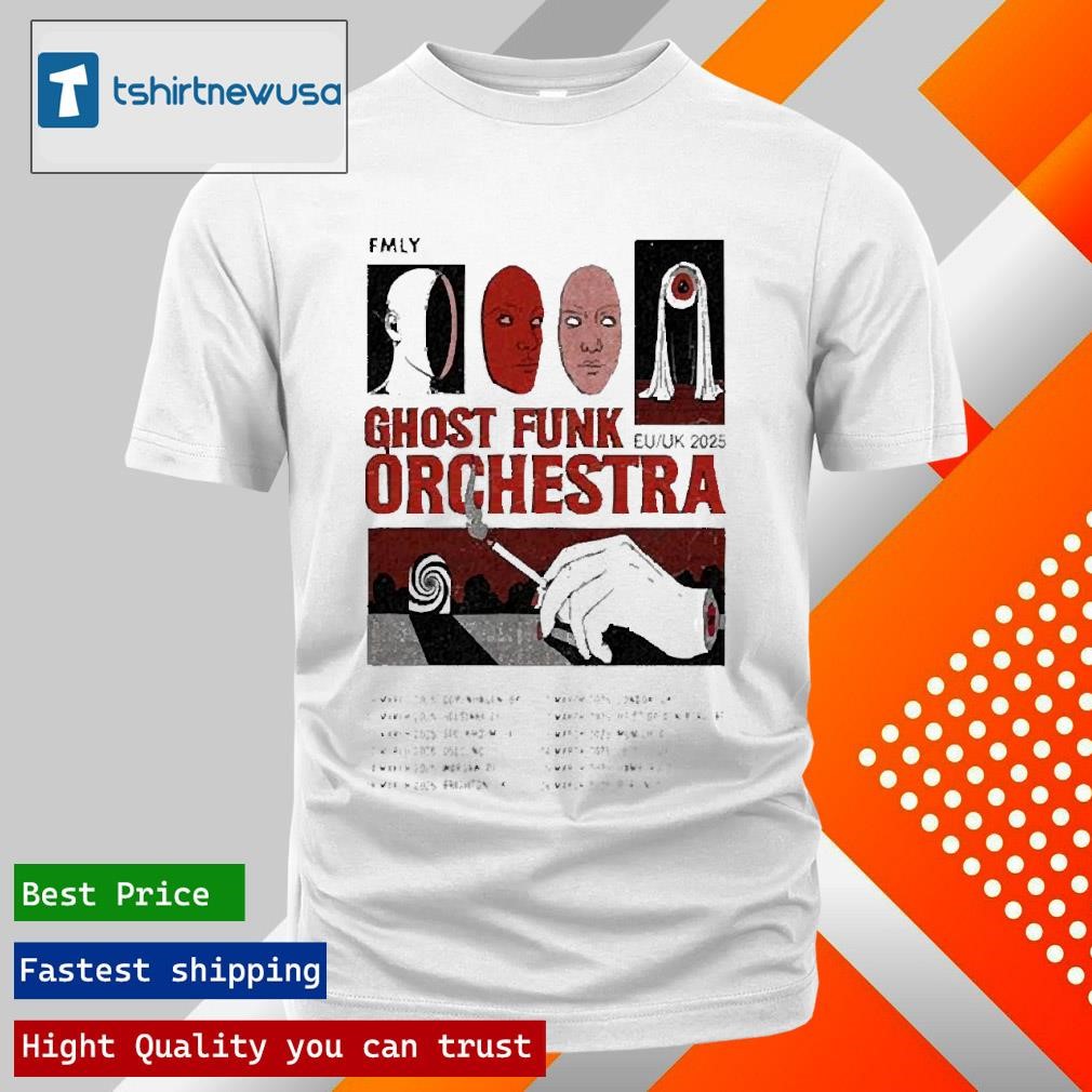 New Official Ghost Funk Orchestra Eu Uk 2025 Tour Shirts