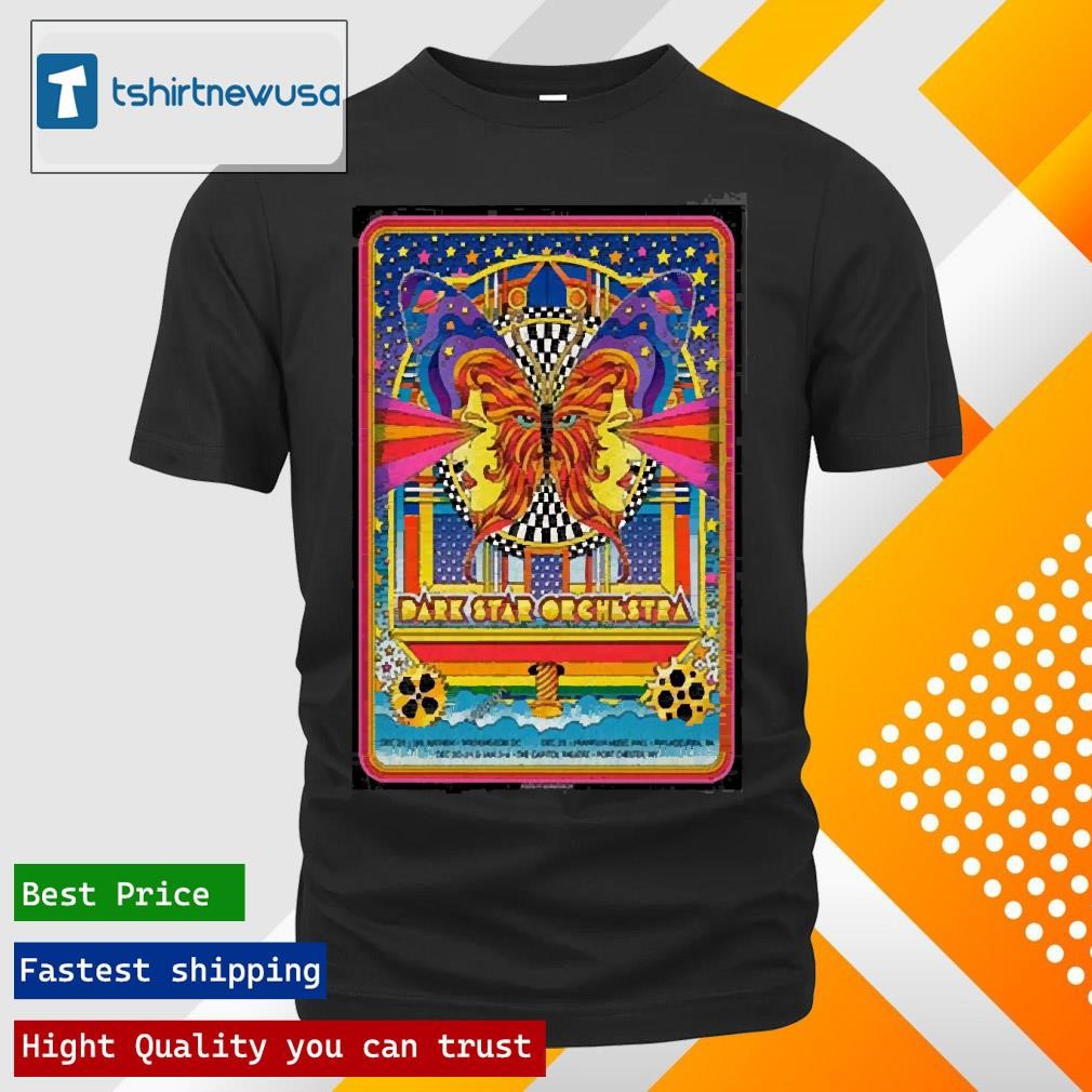 New Top Dark Star Orchestra Poster December 2024 2025 Tour T-Shirt