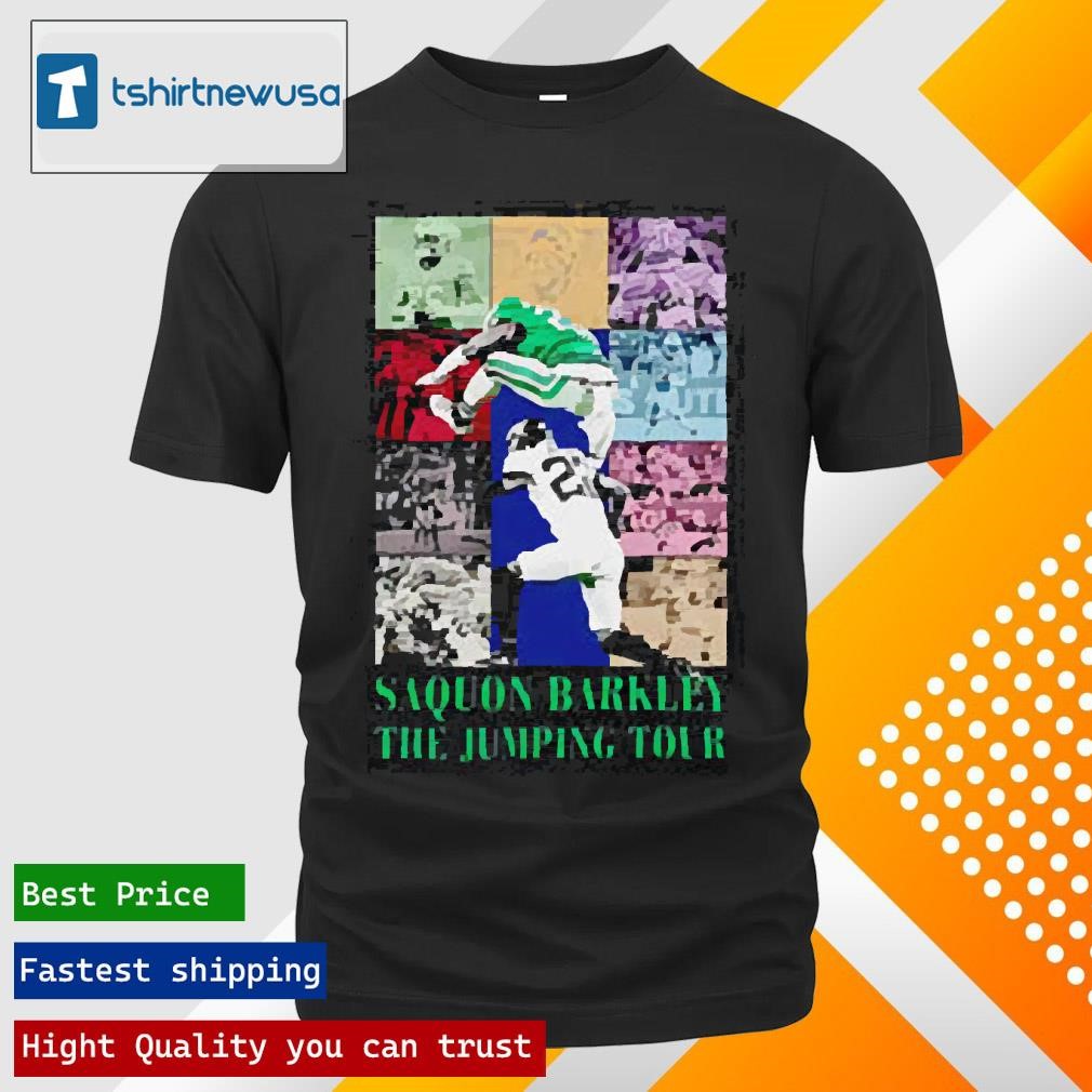 Premium Saquon Barkley The Jumping Tour Era 2025 T-Shirt