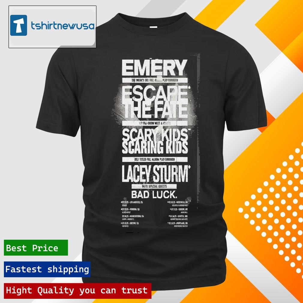 New Official Merry King Fear Factory 2025 European Tour Poster T Shirts