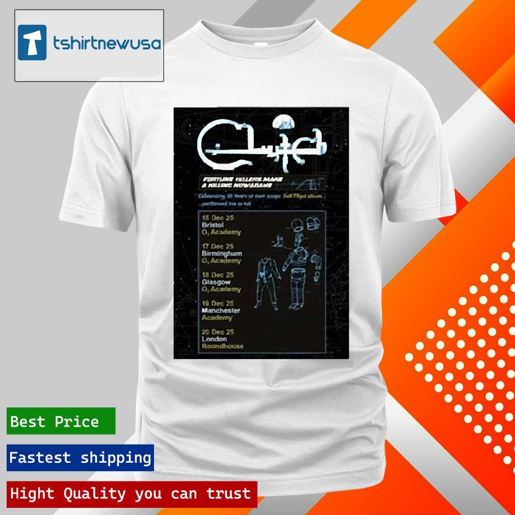 Best Clutch Band Self Titled 2025 30Th Anniversary Uk Tour Fortune Tellers Make A Killing Nowadays Poster Shirts