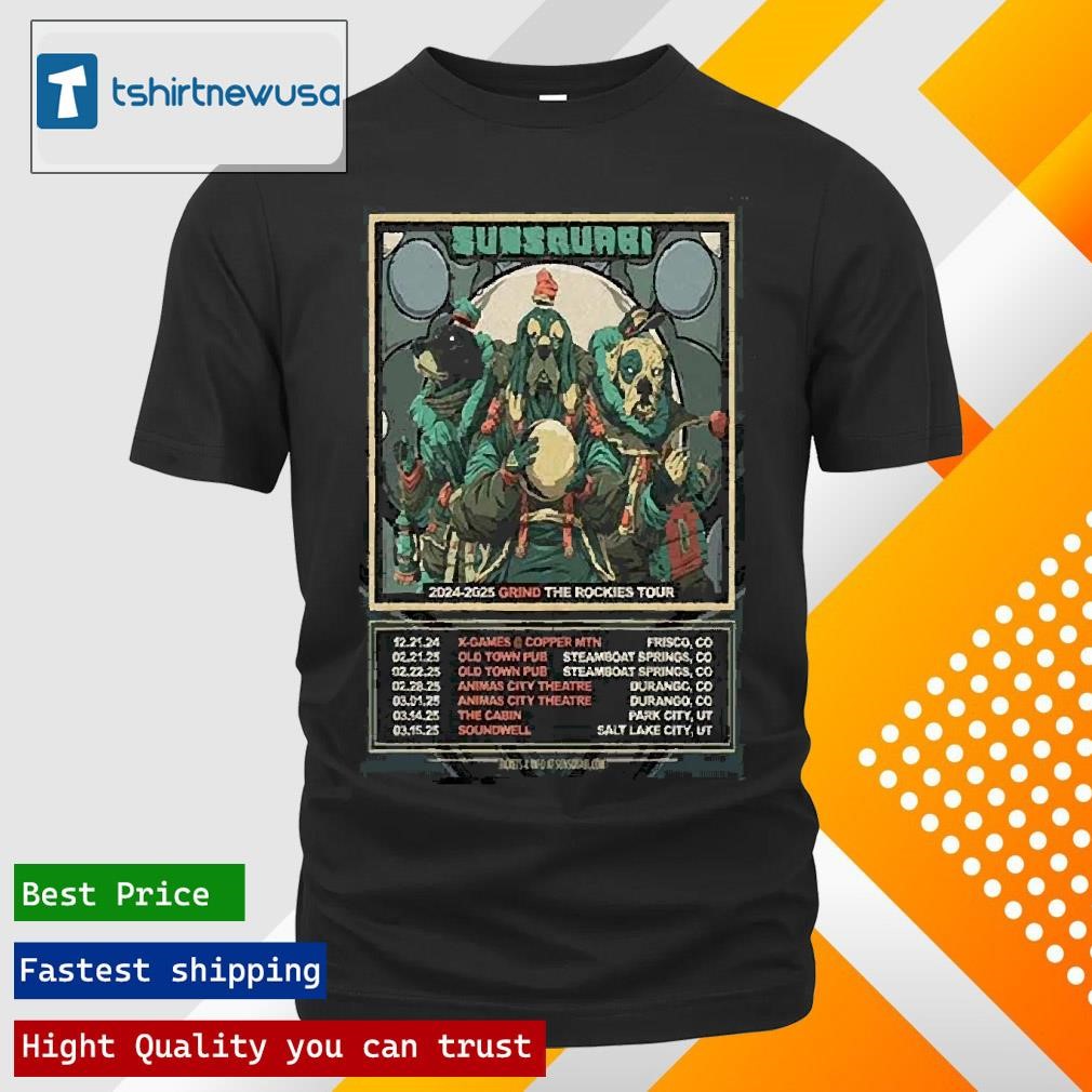 New Best Sunsquabi 2024 2025 Grind The Rockies Tour Poster T Shirts