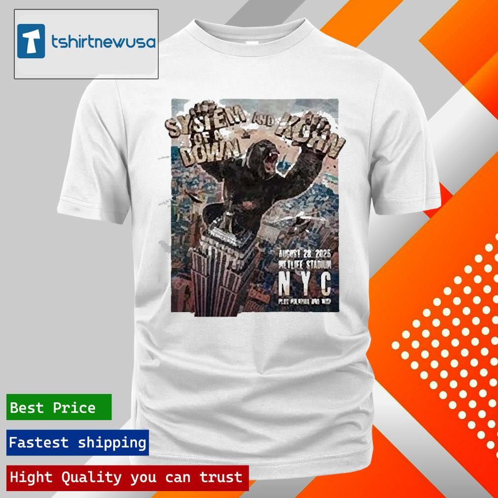New Premium System Of A Down Korn Metlife Stadium August 28 2025 New York Show Shirts