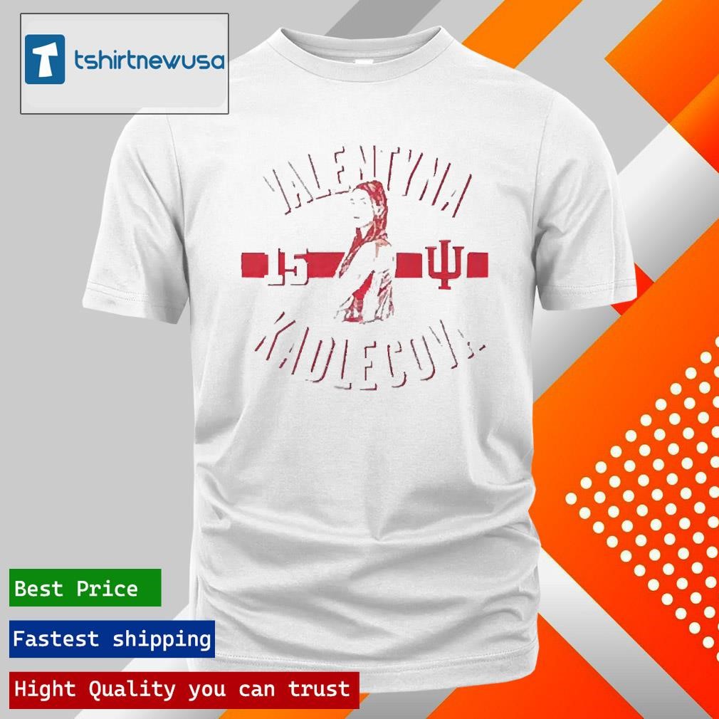 New Premium Valentyna Kadlecova Indiana Hoosiers Signature Caricature 2025 T-Shirt