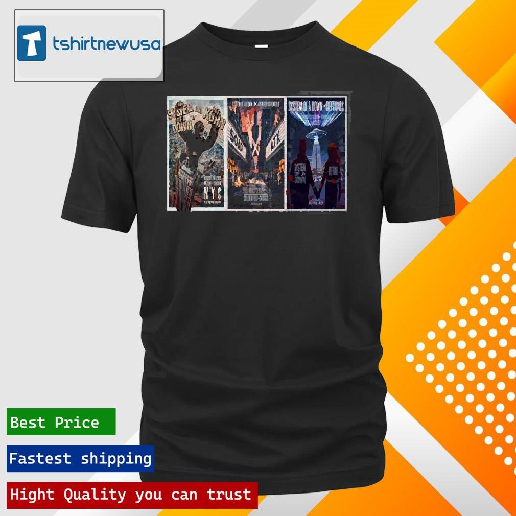 New Top System Of A Down Announce Trio Of 2025 Stadium Poster 2024 T Shirts