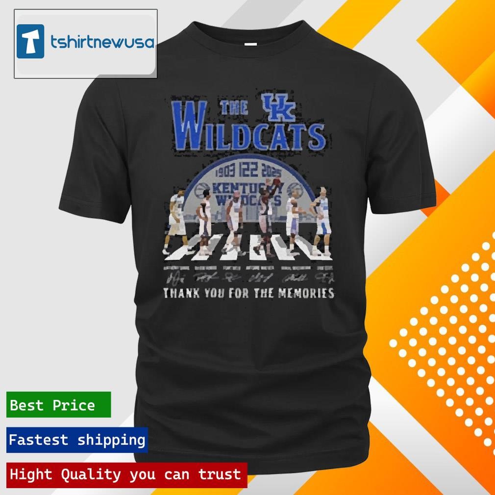 New Best The Kentucky Wildcats 1903 2025 Signatures Thank You For The Memories 2024 T Shirts