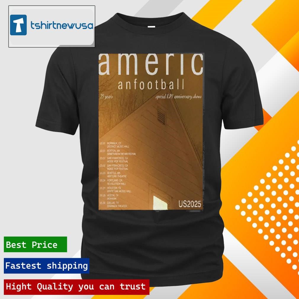 Top American Football Special Lp1 Anniversary Shows 2025 Poster T Shirts