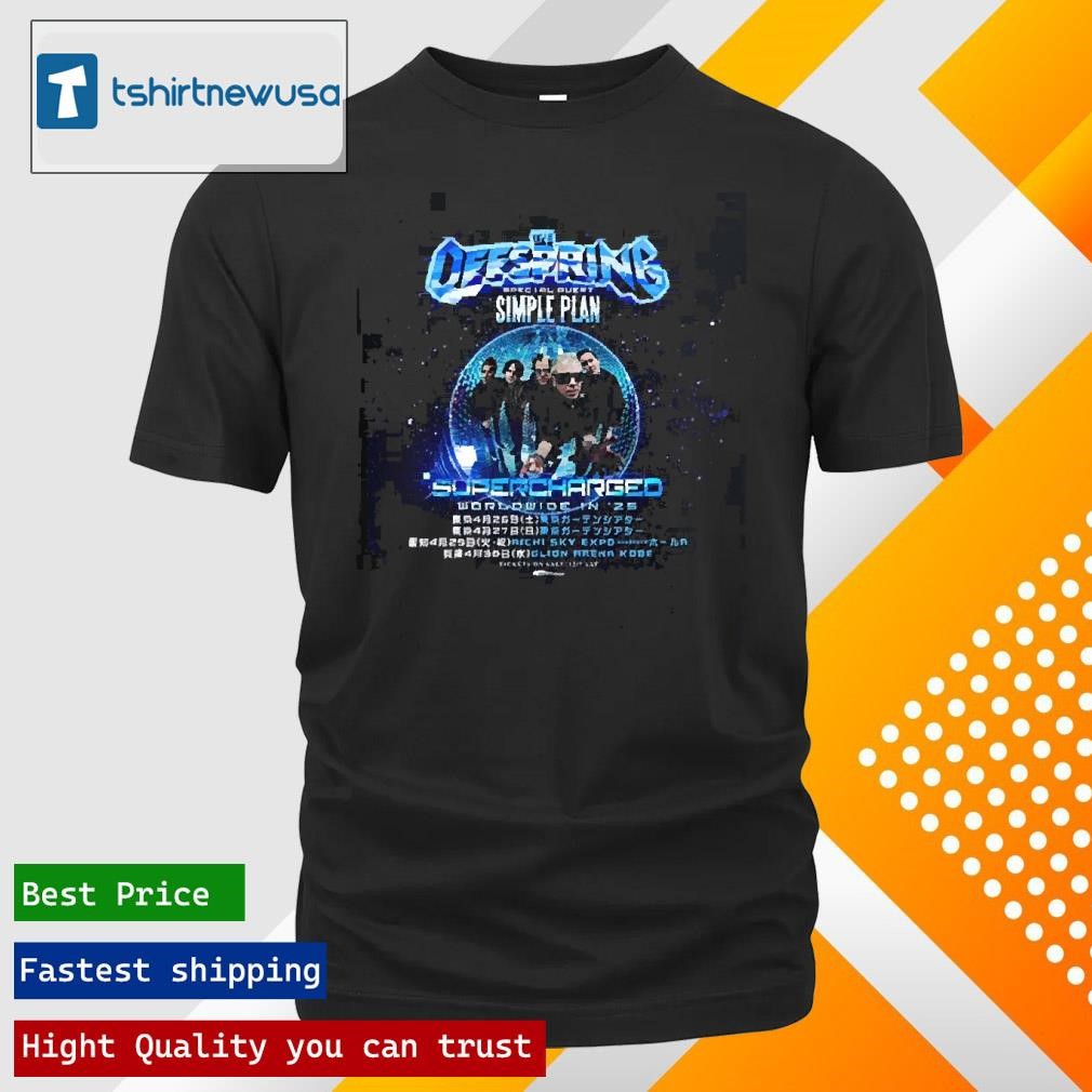New Premium The Offspring Supercharged Worldwide In 25 Head To Japan On April 2025 Classic Shirts