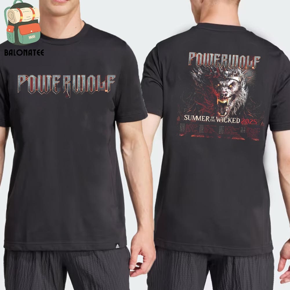 New Powerwolf Summer Of The Wicked 2025 Tour Dates And Places List Two Sides Classic T-Shirt