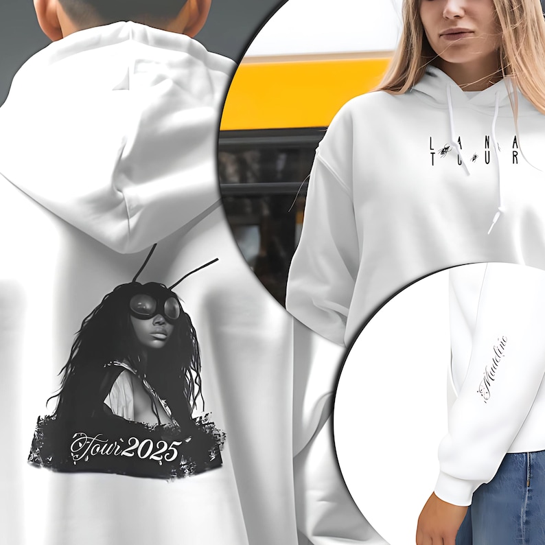 New Sza Tour 2025 Personalized Gift Lana Hoodie | Famous Pop Singer Shirt | Drive Album Lyrics | Trendy Song Sos Sweater | Concert Streetwear