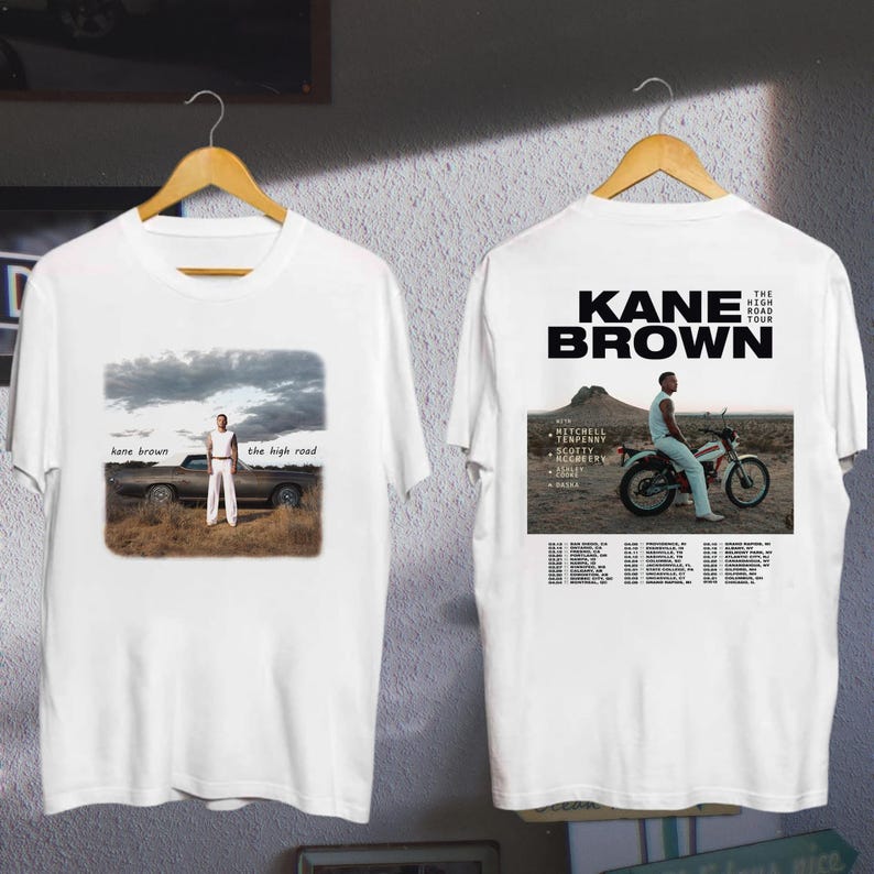 New Kane Brown Tour 2025 Fan Shirt, Kane Brown The High Road Tour Shirt, The High Road Tour Merch, Kane Brown Fan Gift, Kane Brown Gift For Fan