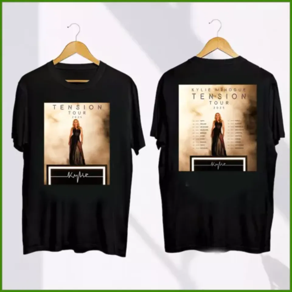 New Kylie Minogue Tension Tour 2025 World Tour Tshirt