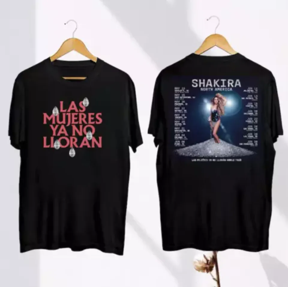 New Shakira 2025 Concert Shirt, Shakira Las Mujeres Ya No Lloran 2025 World Tour Shirt