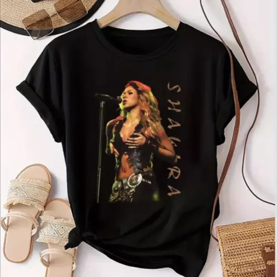 New New Shakira World Tour 2025 Tour Black Unisex Shirt