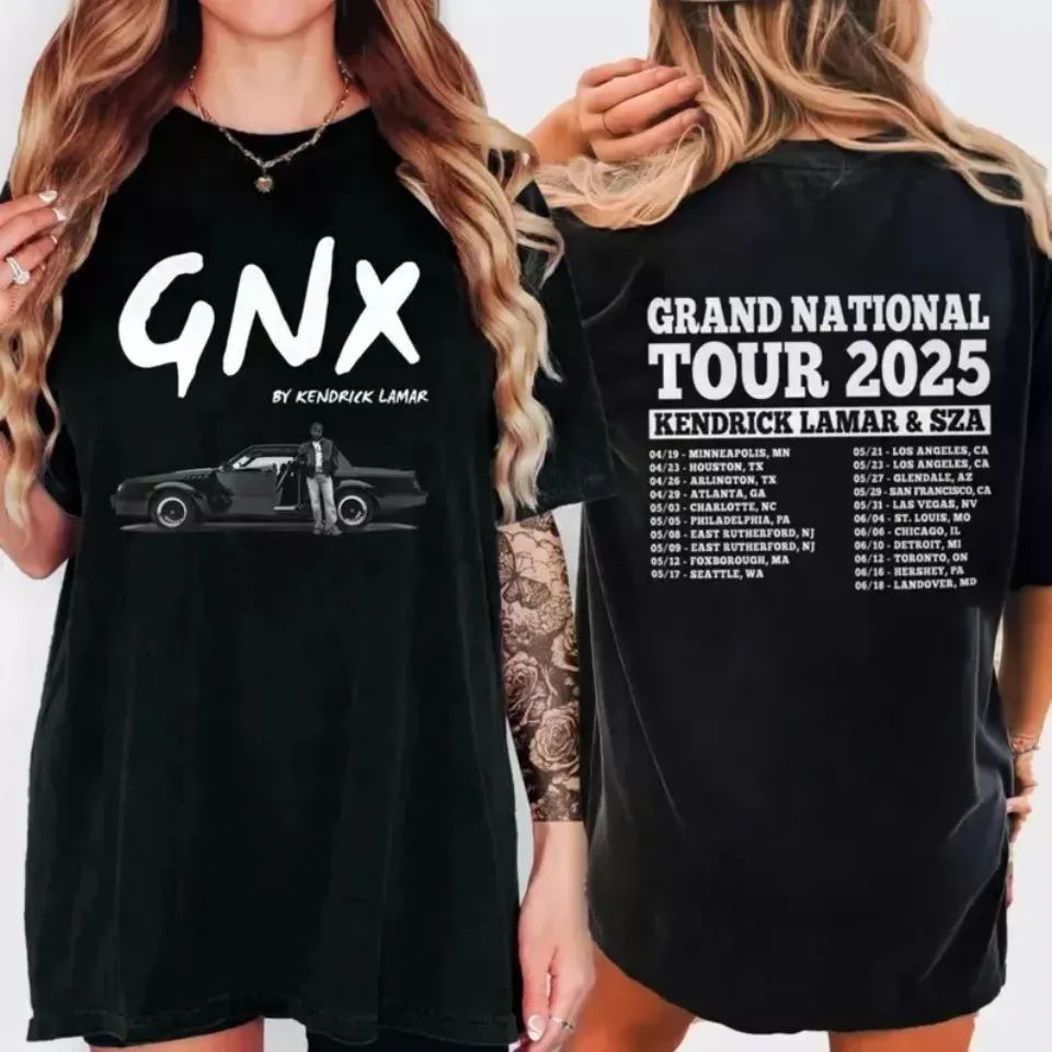 Grand National Tour Merch T-Shirt, Kendrick Lamar Tour 2025