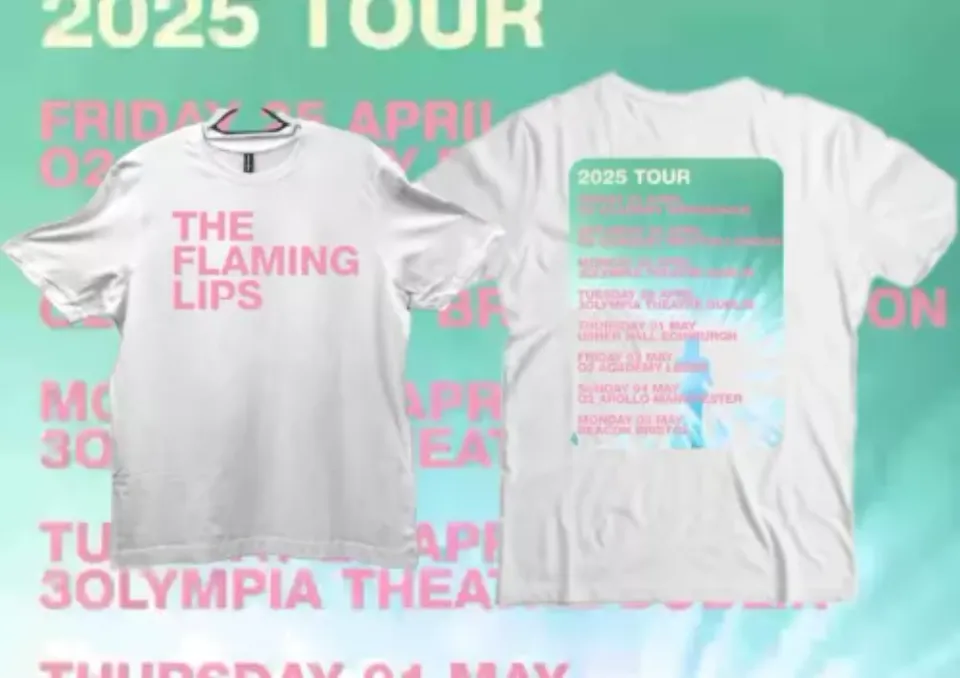The Flaming Lips 2025 Tour T Shirts