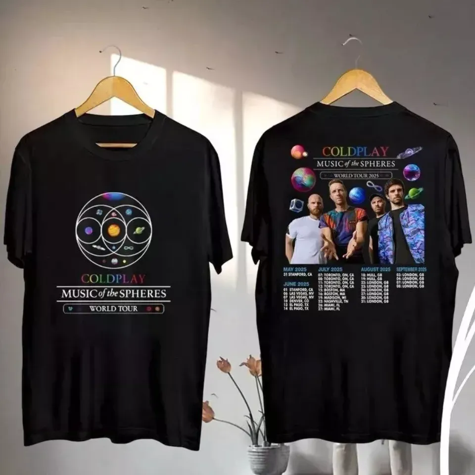 New Coldplay Band 2025 Concert Tee, Coldplay Music Of The Spheres Tour 2025 Shirt
