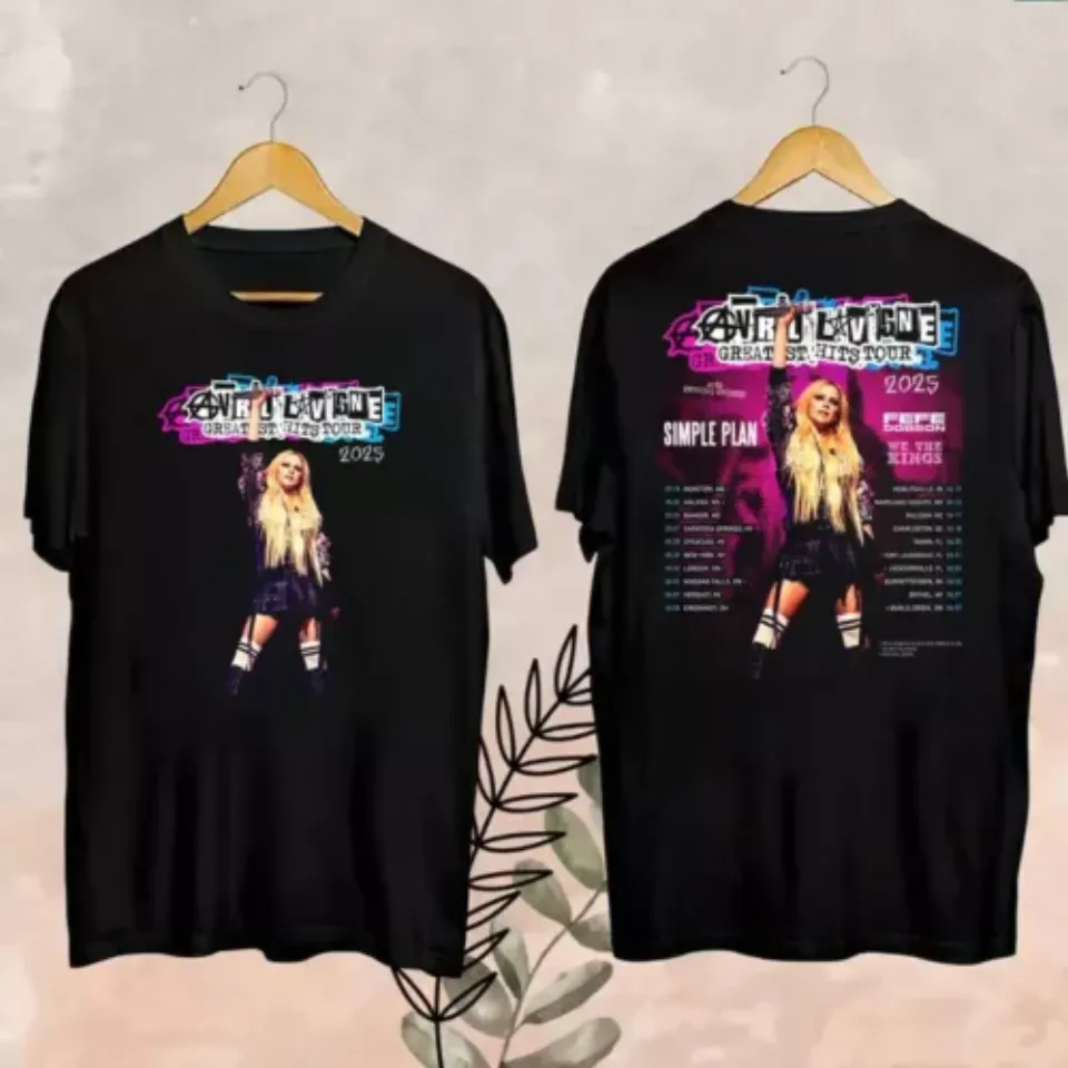 Avril Lavigne Greatest Hits Tour 2025 Shirt, Avril Lavigne 2025 Concert