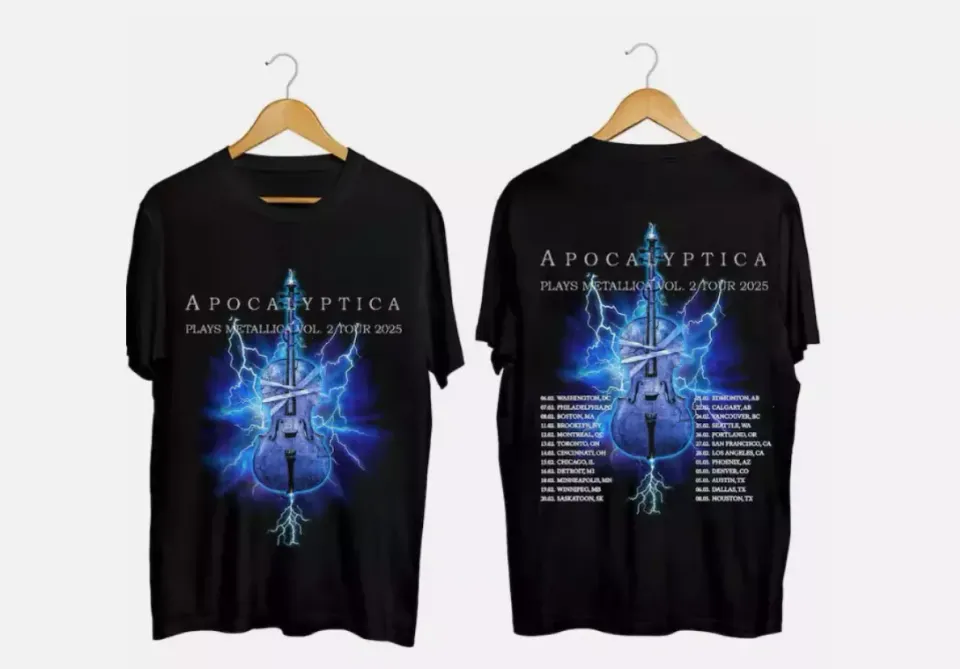 New Apocalyptica 2025 Tour Shirt, Apocalyptica Band Fan T-Shirt
