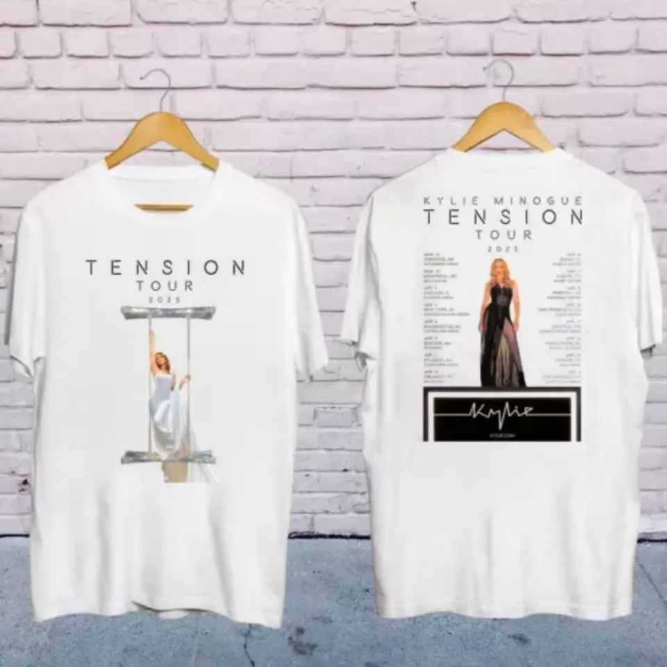 New 2025 ”Kylie Minogue” Tension World Tour Shirt, ”Kylie Minogue” 2025 Concert