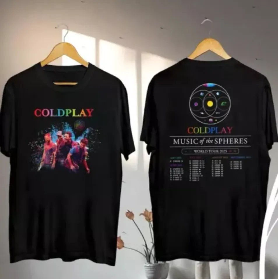 New Coldplay Music Of The Spheres Tour 2025 Shirt, Coldplay Band 2025 Concert