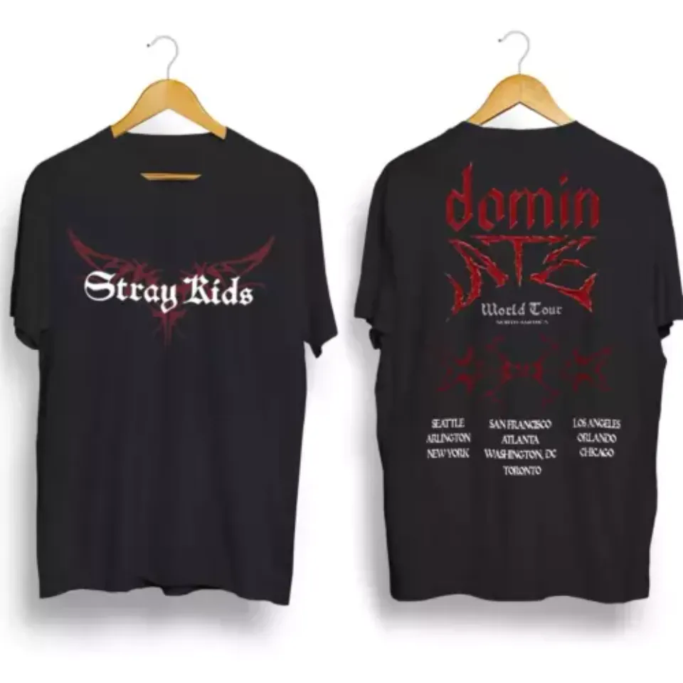 New Stray Kids Dominate World Tour Us 2025 T-Shirt