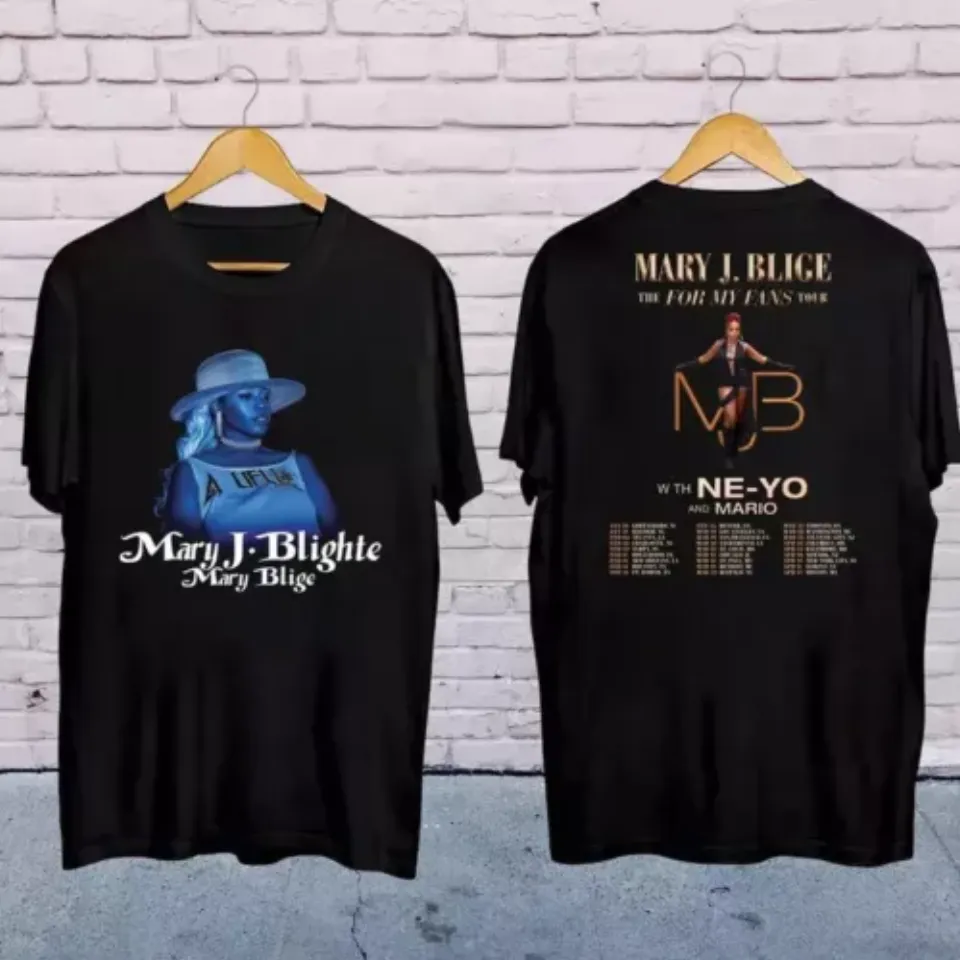 Mary J Blige 2025 Concert, 2025 Mary J Blige The For My Fans Tour T-Shirt