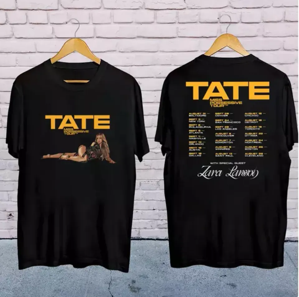 Tate Mcrae 2025 Concert, Tate Mcrae Miss Possessive Tour 2025 Shirt
