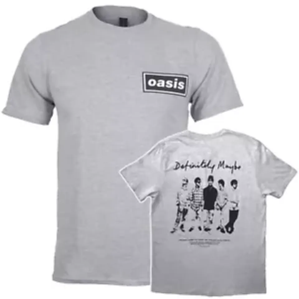 New Oasis T Shirt Definitely Maybe Promo Official Reunion Tour 2025